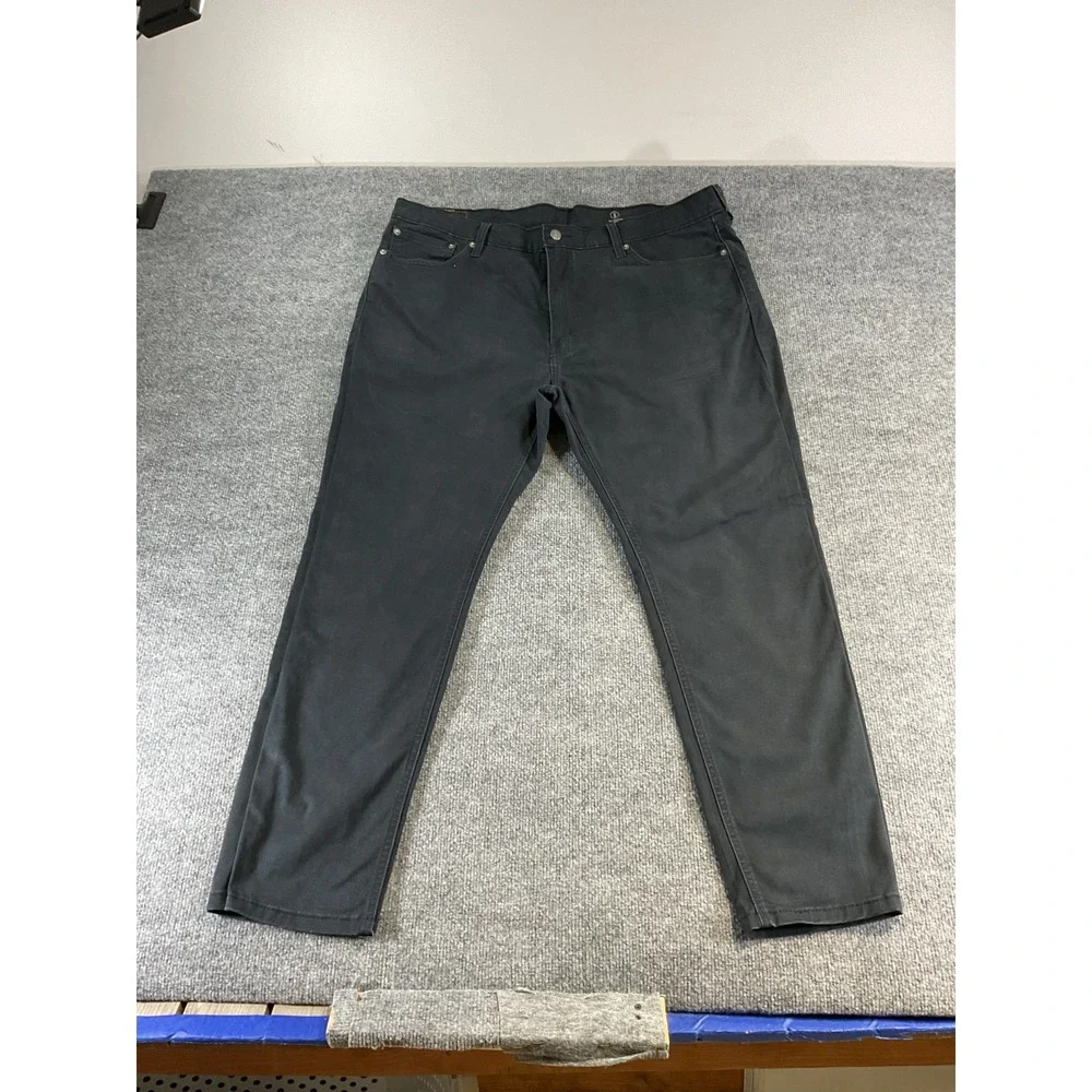 Levis 541 Athletic Fit Jeans Mens 40x30 Black Stretch Tapered Denim Pants Casual